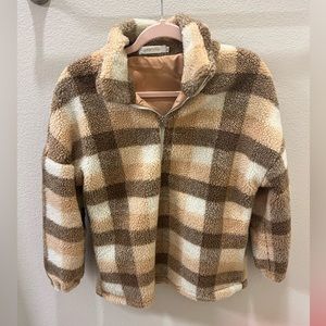 Sherpa pullover jacket